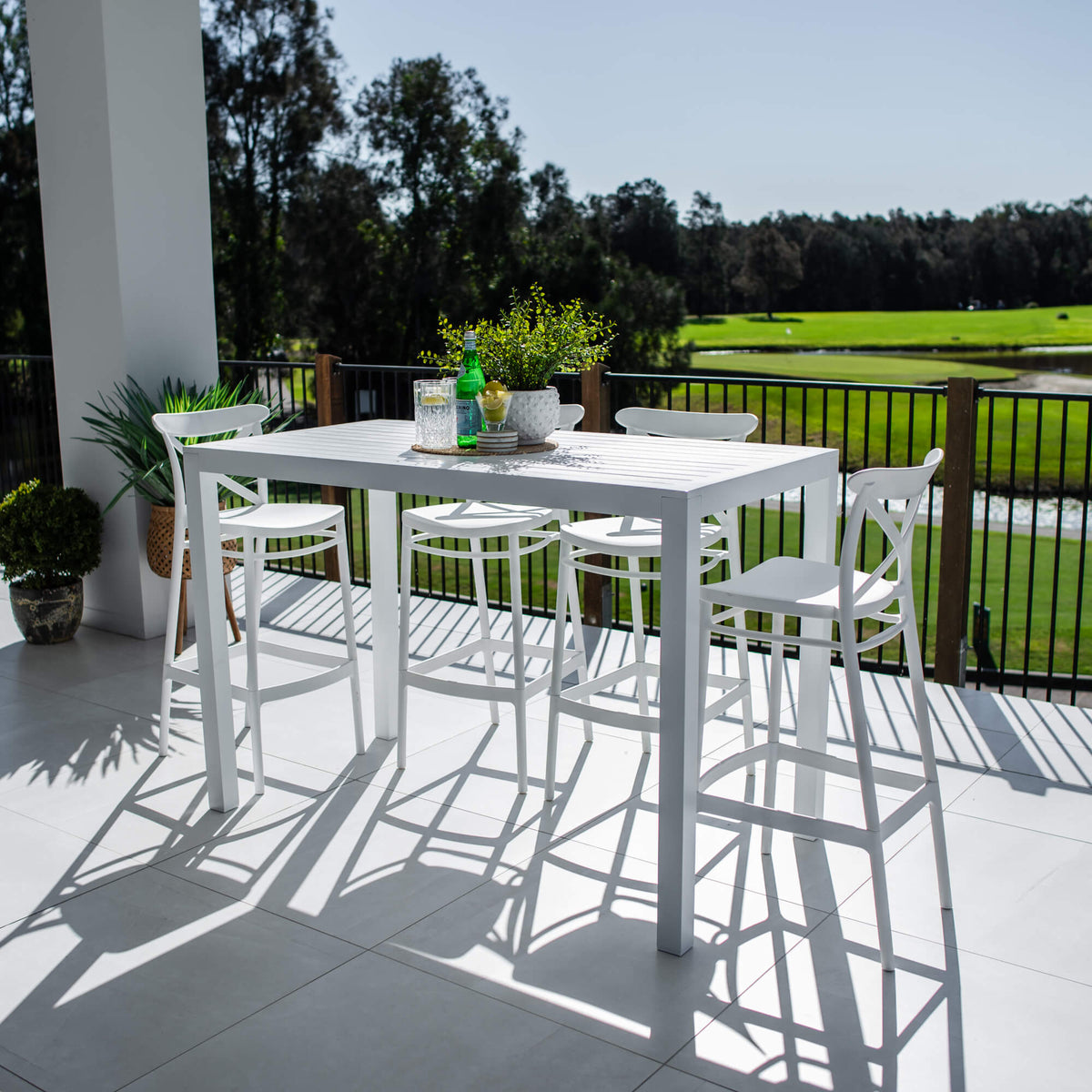 best-outdoor-furniture-Portsea 75 Aria - 5pce (150x80) - Outdoor Bar Set #color_WHITE