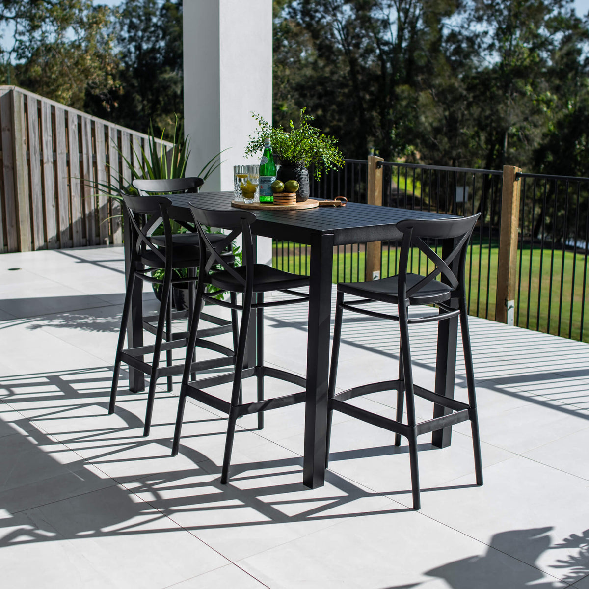 best-outdoor-furniture-Portsea 75 Aria - 5pce (150x80) - Outdoor Bar Set #color_BLACK