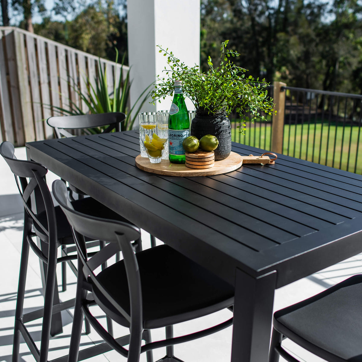 best-outdoor-furniture-Portsea 75 Aria - 5pce (150x80) - Outdoor Bar Set #color_BLACK