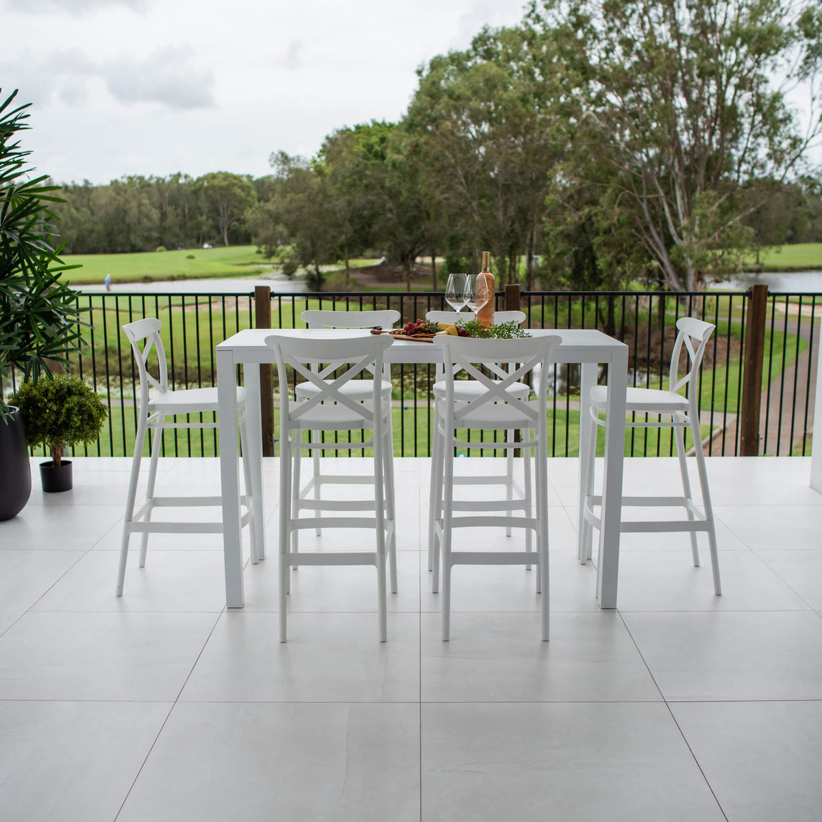 best-outdoor-furniture-Portsea 75 Aria - 7pce (150x65) - Outdoor Bar Set #color_WHITE