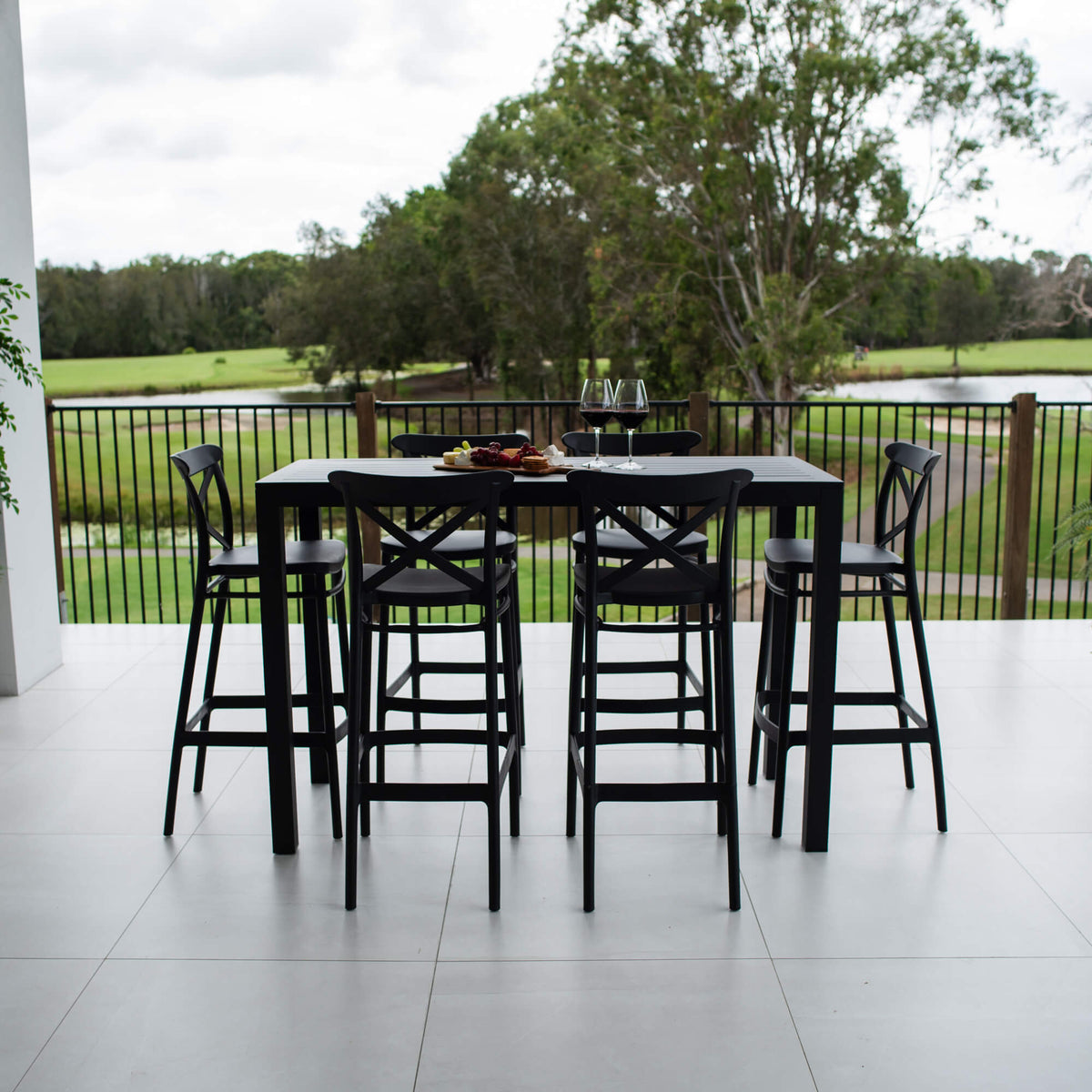 Portsea 75 Aria - 7pce (150x65) - Outdoor Bar Set