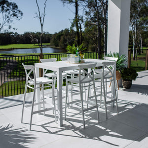 best-outdoor-furniture-Portsea 75 Aria - 7pce (150x80) - Outdoor Bar Set #color_WHITE