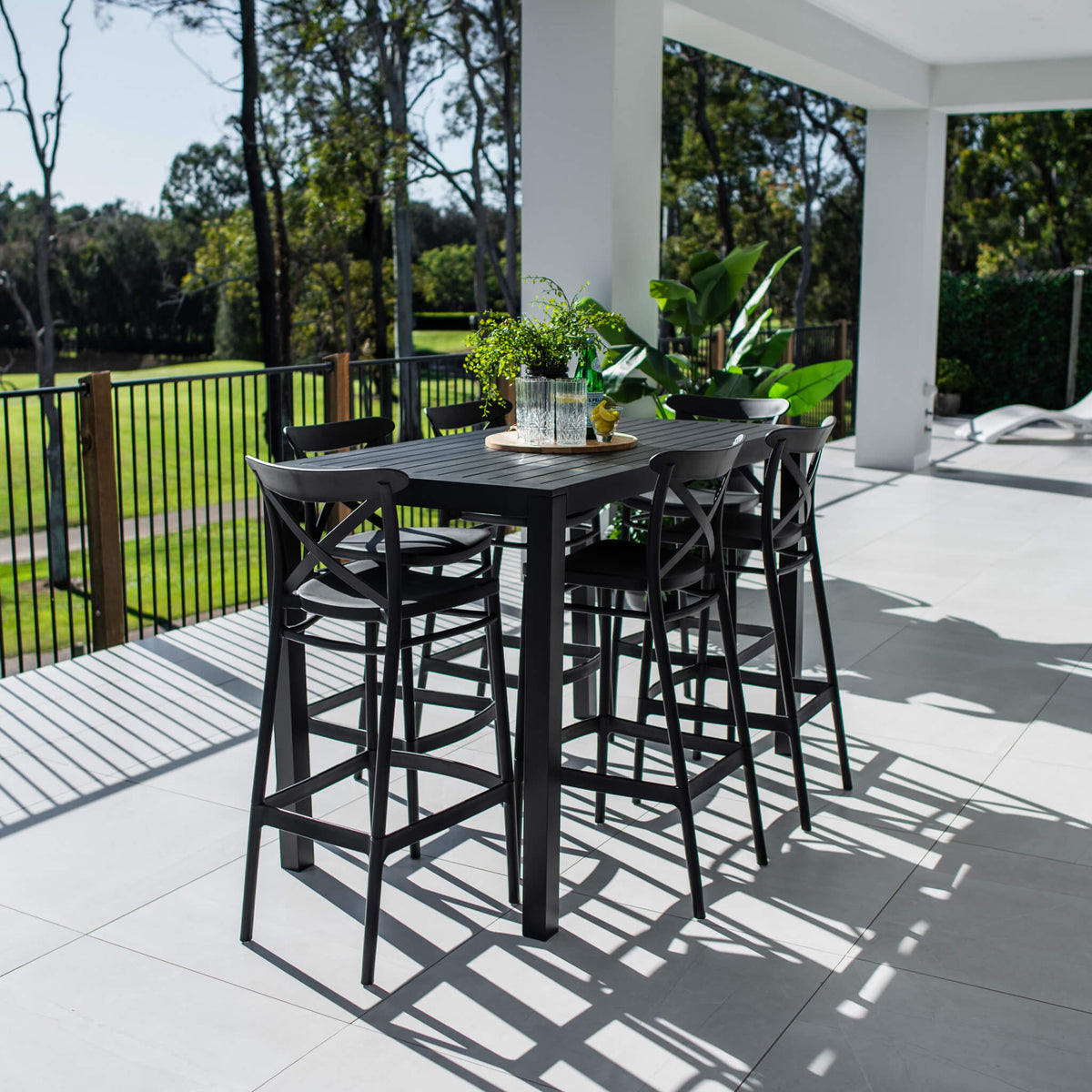 best-outdoor-furniture-Portsea 75 Aria - 7pce (150x80) - Outdoor Bar Set #color_BLACK