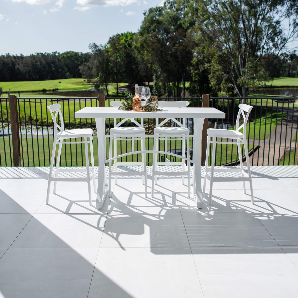 best-outdoor-furniture-Portsea 75 Bergen - 5pce (150x65) - Outdoor Bar Set #color_WHITE