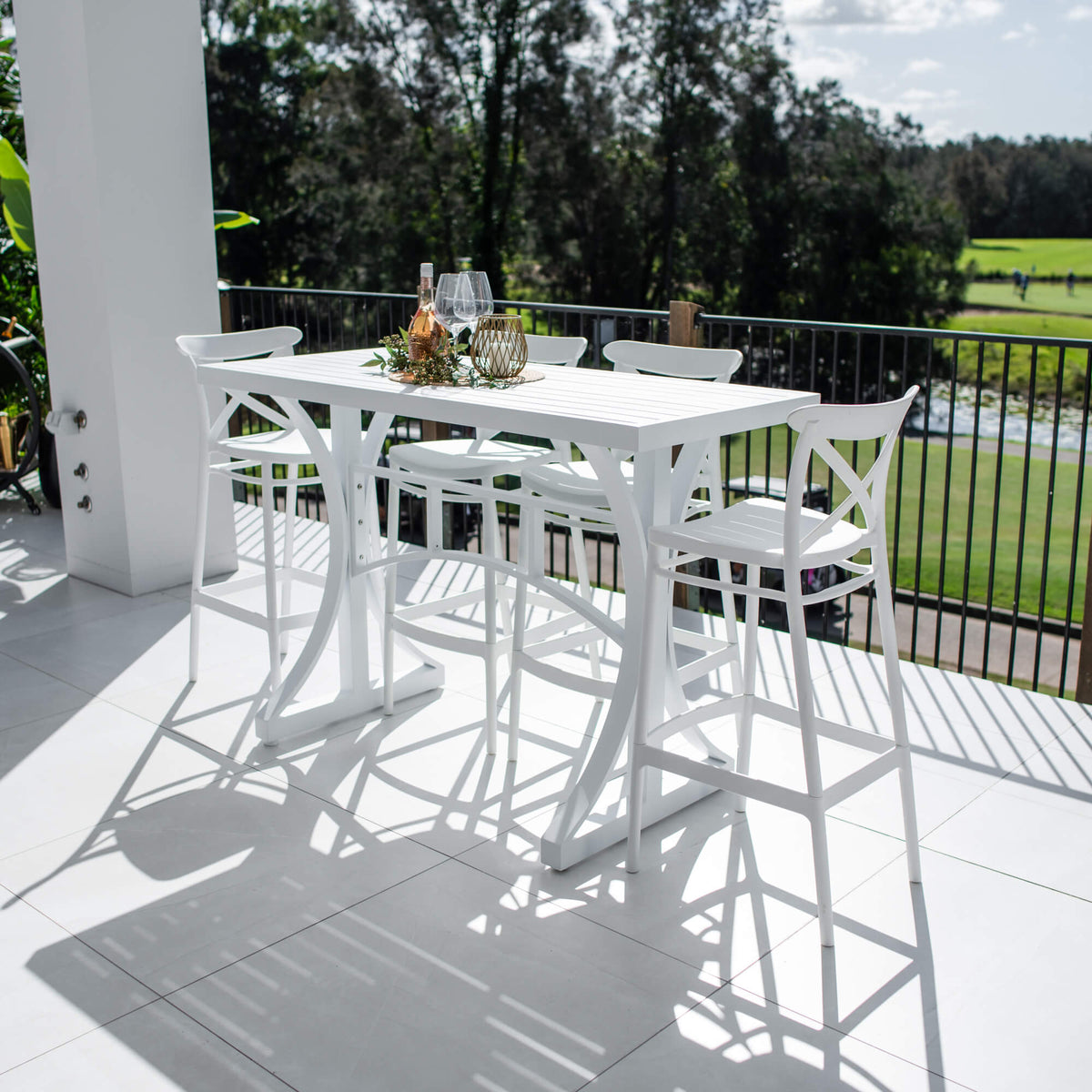 best-outdoor-furniture-Portsea 75 Bergen - 5pce (150x65) - Outdoor Bar Set #color_WHITE