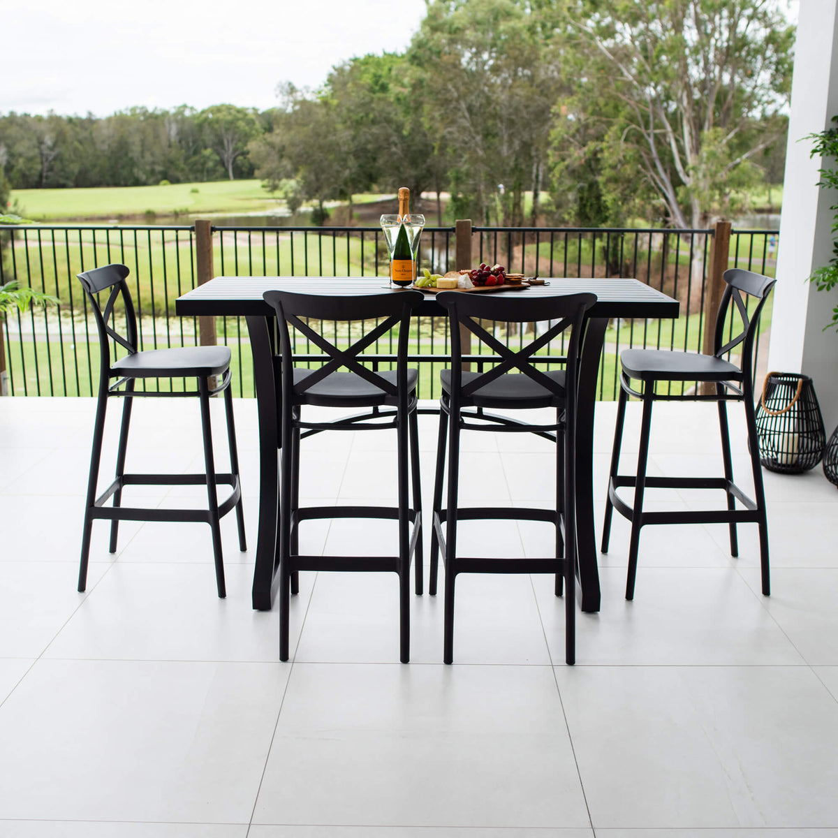Portsea 75 Bergen - 5pce (150x65) - Outdoor Bar Set