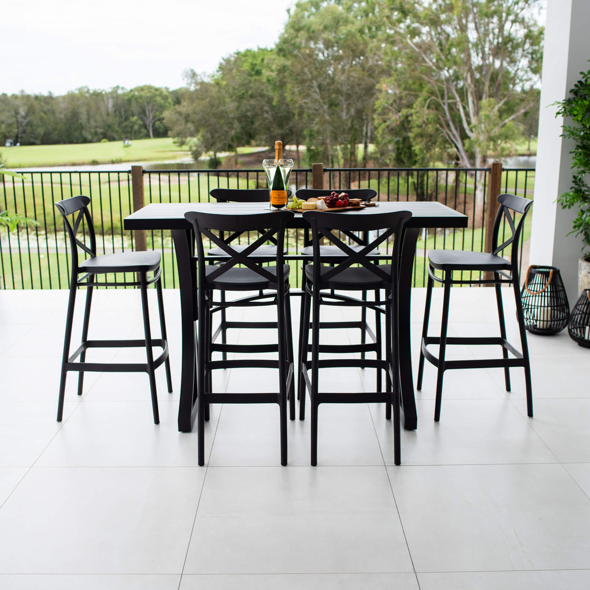 best-outdoor-furniture-Portsea 75 Bergen - 7pce (150x65) - Outdoor Bar Set #color_BLACK