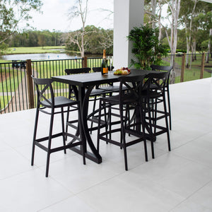 best-outdoor-furniture-Portsea 75 Bergen - 7pce (150x65) - Outdoor Bar Set #color_BLACK