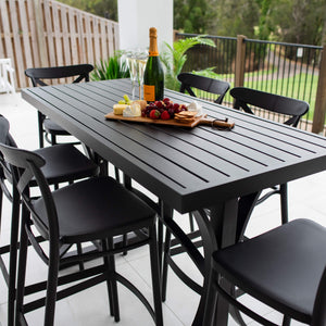best-outdoor-furniture-Portsea 75 Bergen - 7pce (150x65) - Outdoor Bar Set #color_BLACK
