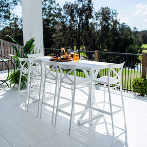 best-outdoor-furniture-Portsea 75 Bergen - 7pce (200x65) - Outdoor Bar Set #color_WHITE