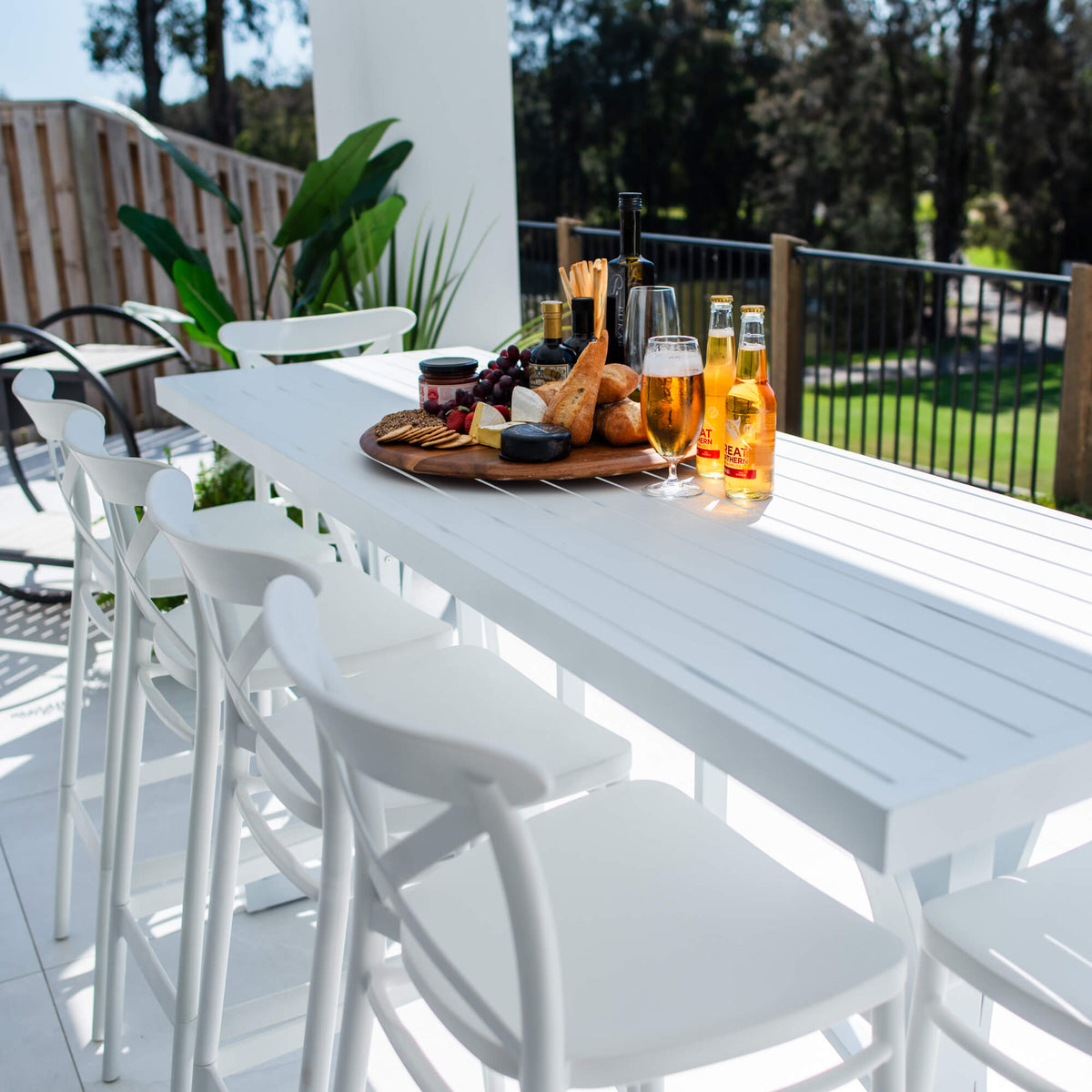 best-outdoor-furniture-Portsea 75 Bergen - 7pce (200x65) - Outdoor Bar Set #color_WHITE