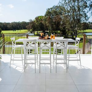 best-outdoor-furniture-Portsea 75 Bergen - 9pce (200x65) - Outdoor Bar Set #color_WHITE
