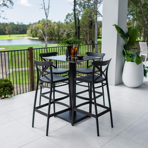 best-outdoor-furniture-Portsea 75 Lennox - 5pce (70x70) - Outdoor Bar Set #color_BLACK