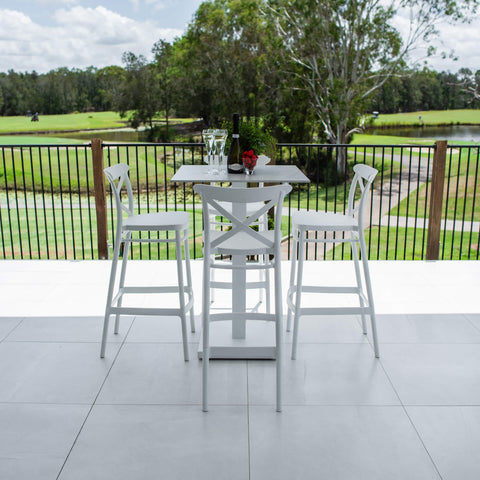 Portsea 75 Lennox - 5pce (70x70) - Outdoor Bar Set