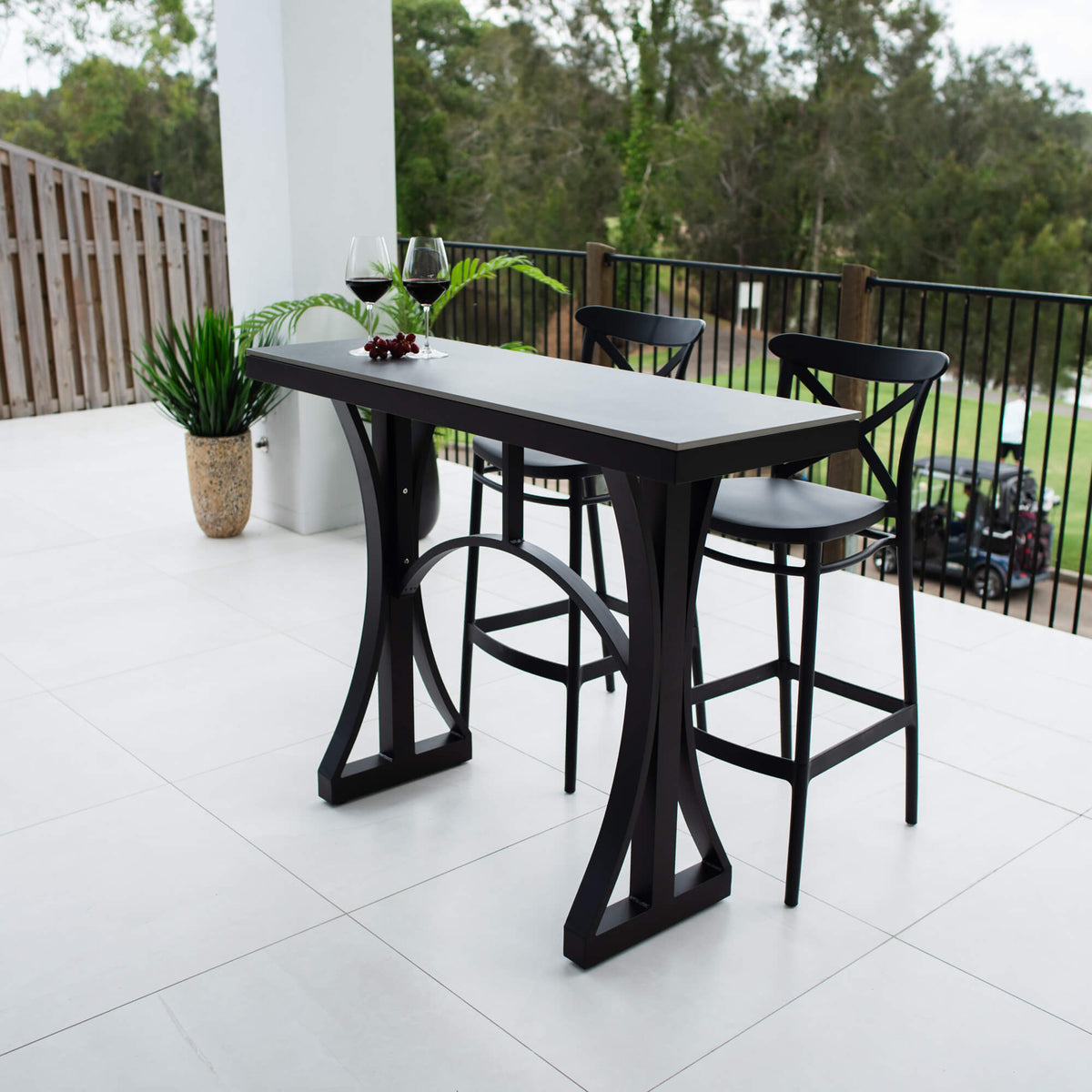 best-outdoor-furniture-Portsea 75 Malibu - 3pce (130x45) - Outdoor Bar Set #color_BLACK