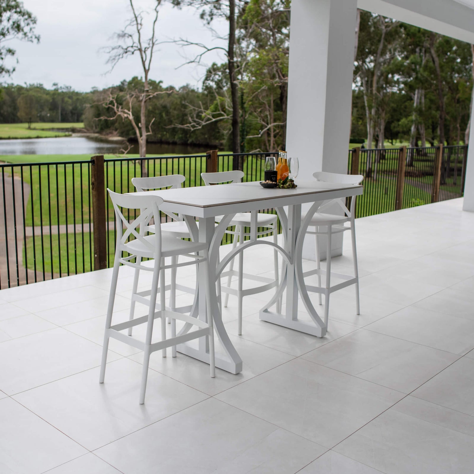 best-outdoor-furniture-Portsea 75 Malibu - 5pce (150x65) - Outdoor Bar Set #color_WHITE