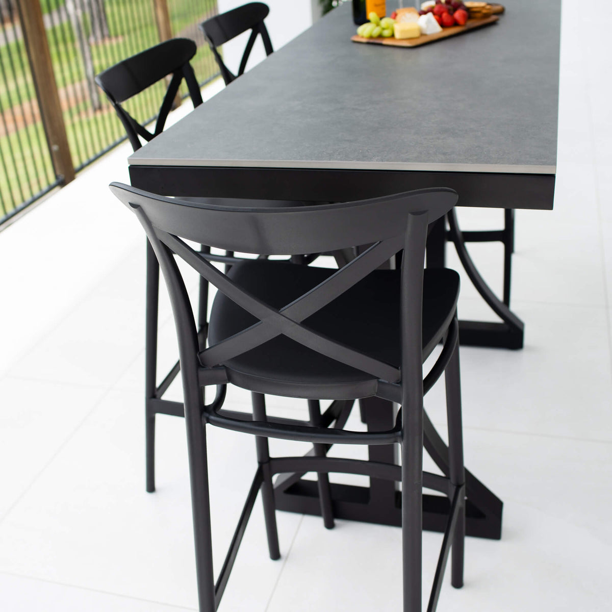 best-outdoor-furniture-Portsea 75 Malibu - 5pce (150x65) - Outdoor Bar Set #color_BLACK