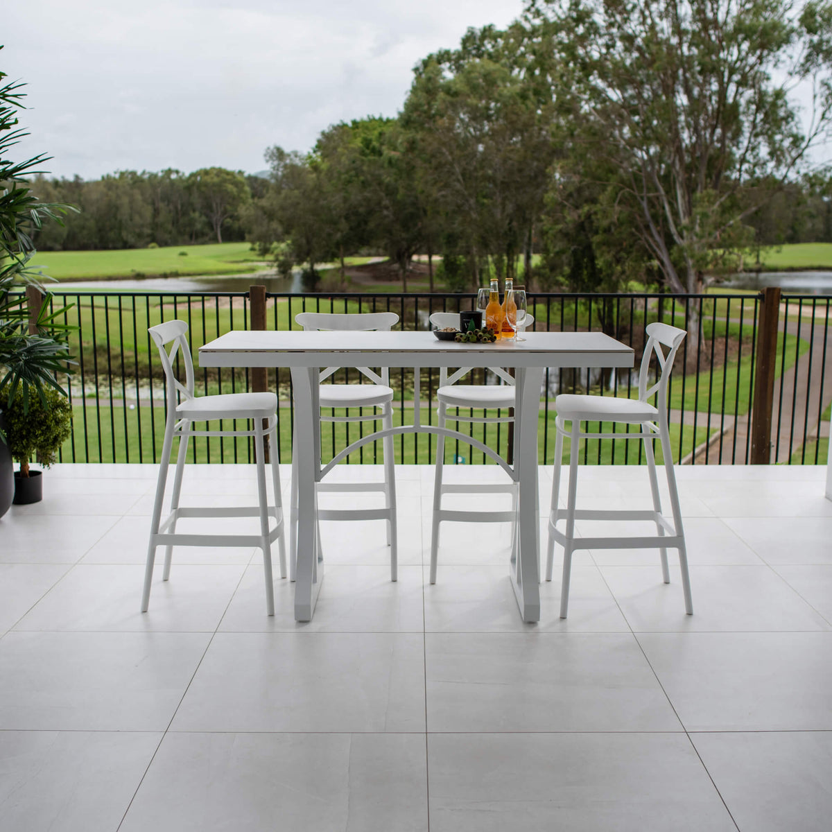 best-outdoor-furniture-Portsea 75 Malibu - 5pce (150x65) - Outdoor Bar Set #color_WHITE