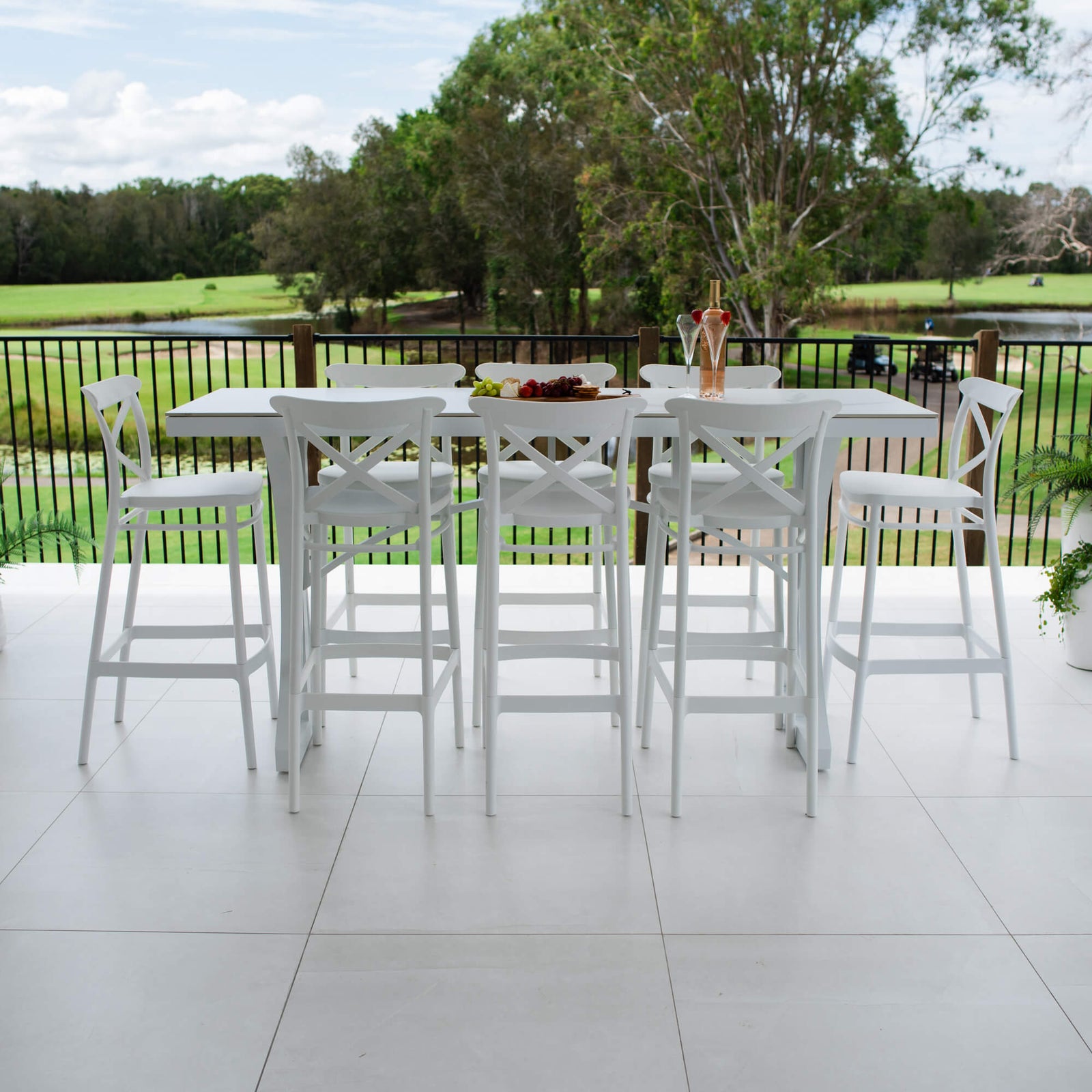 best-outdoor-furniture-Portsea 75 Malibu - 9pce (200x65) - Outdoor Bar Set #color_WHITE 