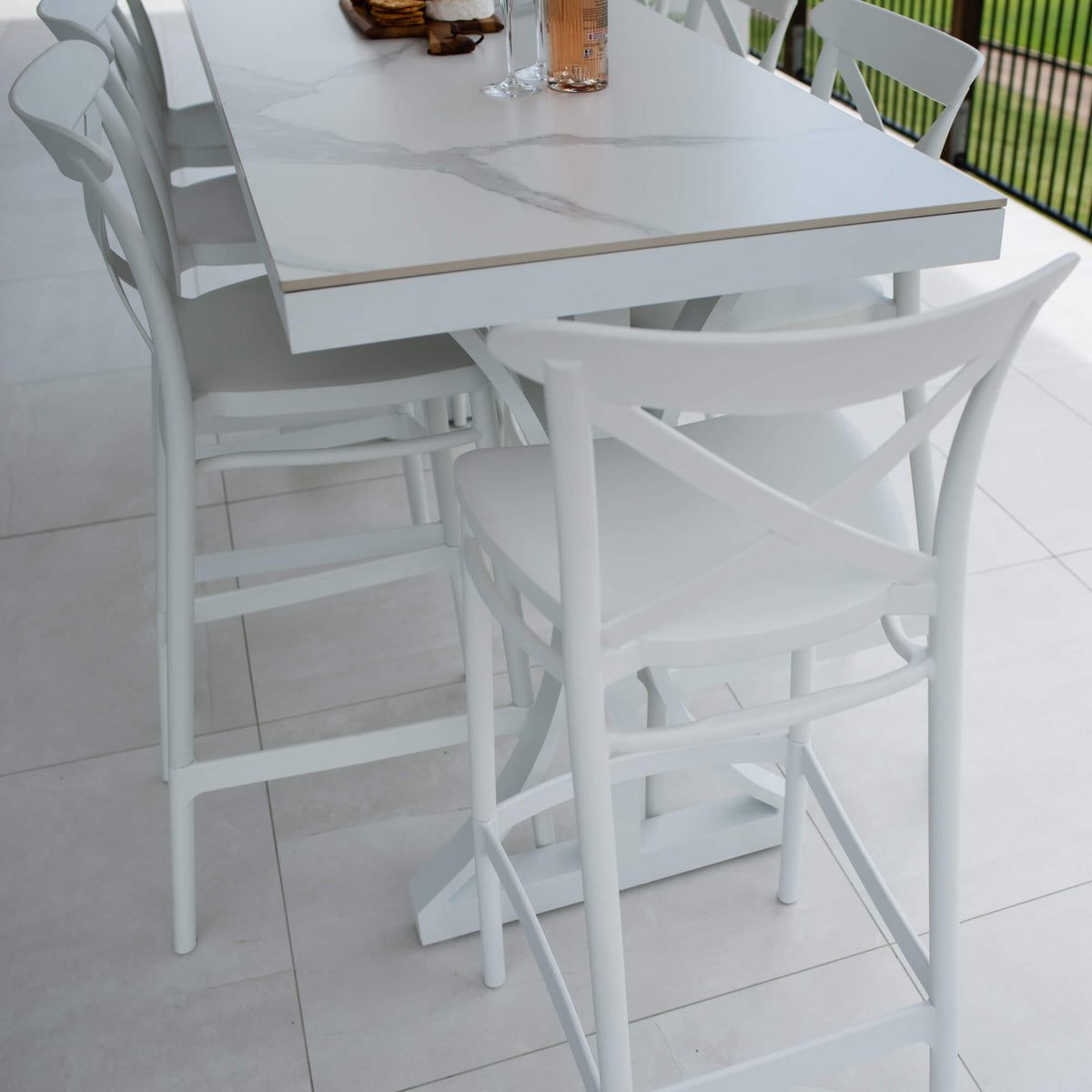 best-outdoor-furniture-Portsea 75 Malibu - 9pce (200x65) - Outdoor Bar Set #color_WHITE 