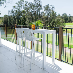 best-outdoor-furniture-Roma 75 Aria - 3pce (130x45) - Outdoor Bar Set #color_WHITE