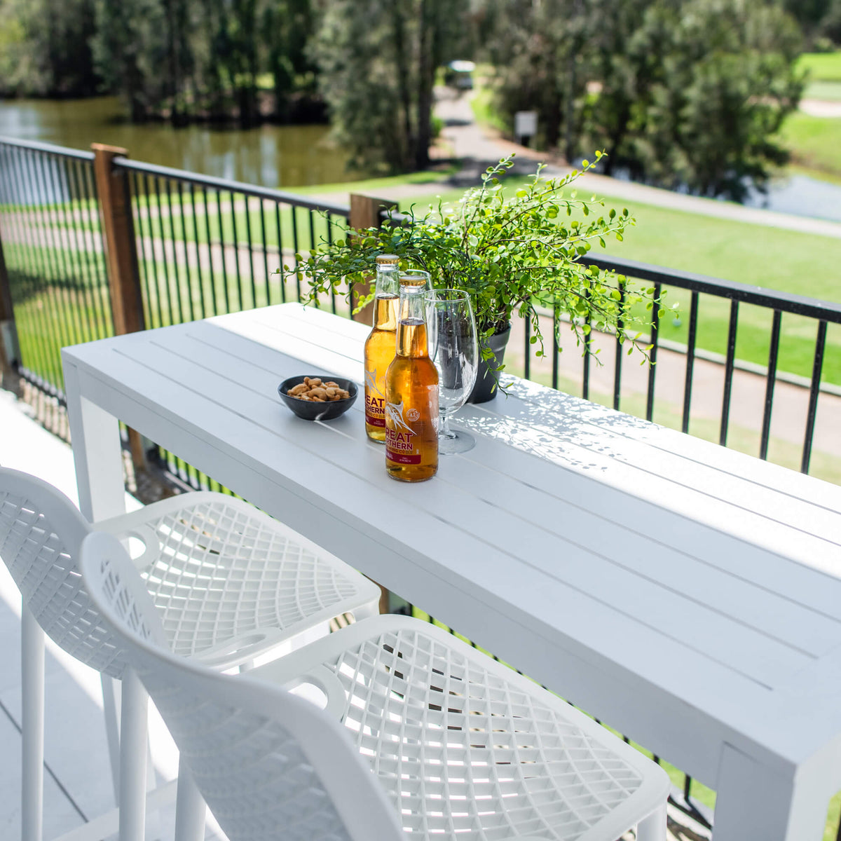 best-outdoor-furniture-Roma 75 Aria - 3pce (130x45) - Outdoor Bar Set #color_WHITE