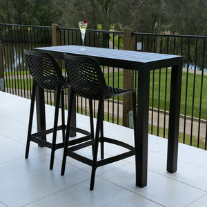 best-outdoor-furniture-Roma 75 Aria - 3pce (130x45) - Outdoor Bar Set #color_BLACK