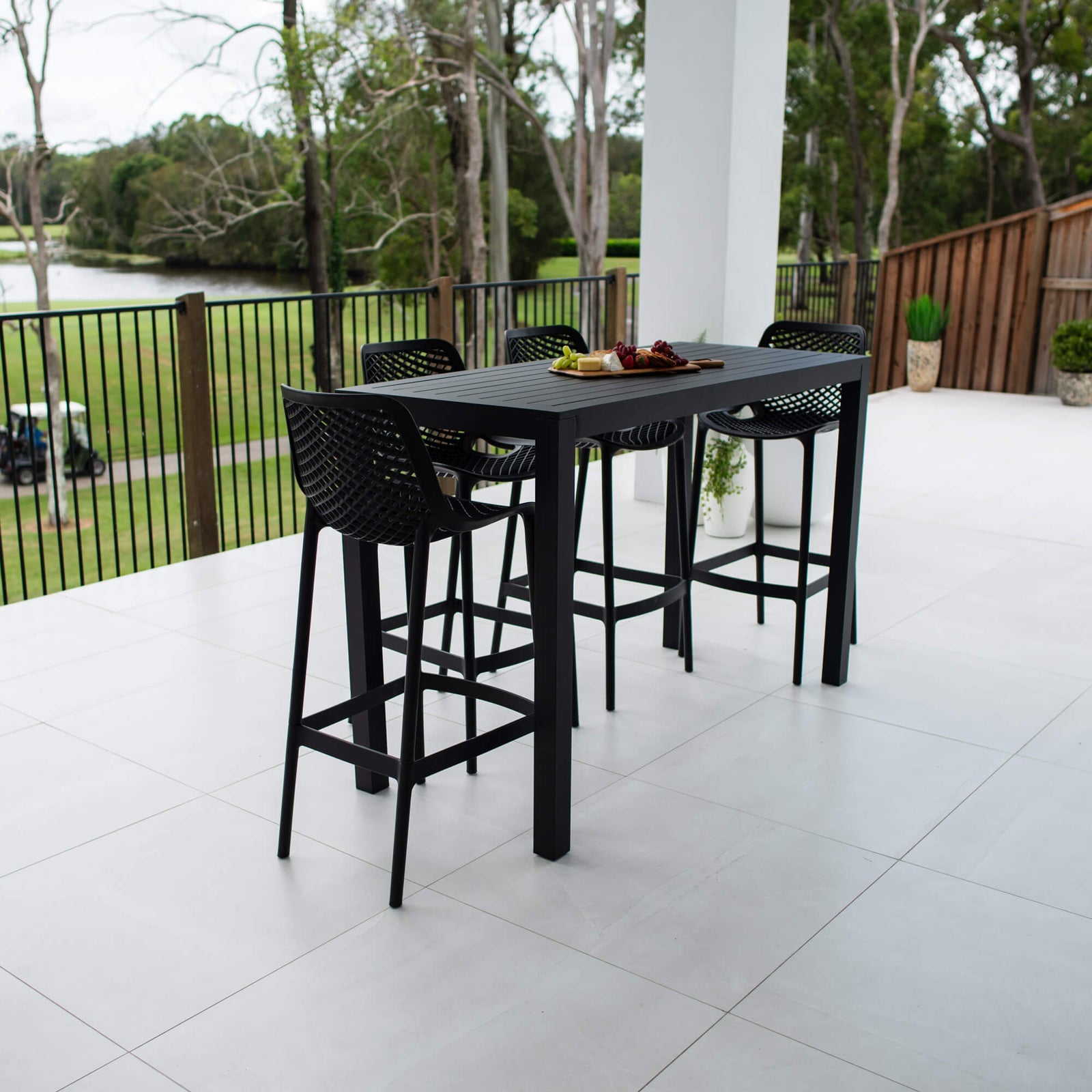 best-outdoor-furniture-Roma 75 Aria - 5pce (150x65) - Outdoor Bar Set #color_BLACK