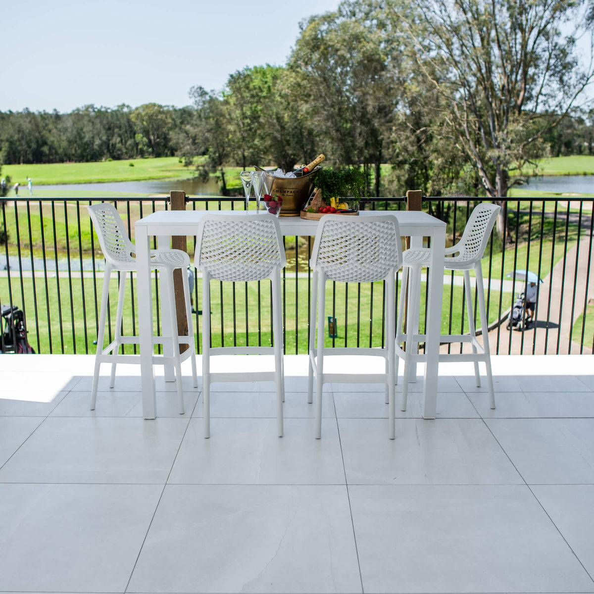 best-outdoor-furniture-Roma 75 Aria - 5pce (150x65) - Outdoor Bar Set #color_WHITE