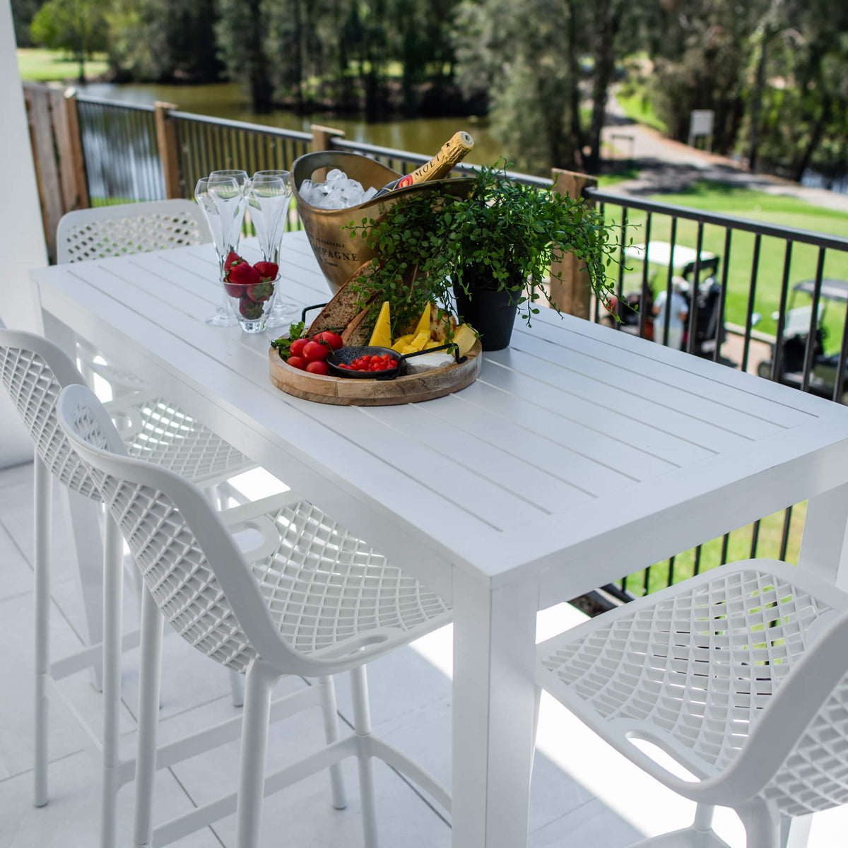 best-outdoor-furniture-Roma 75 Aria - 5pce (150x65) - Outdoor Bar Set #color_WHITE