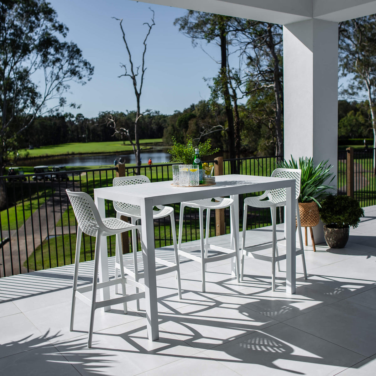 best-outdoor-furniture-Roma 75 Aria - 5pce (150x80) - Outdoor Bar Set #COLOR_WHITE