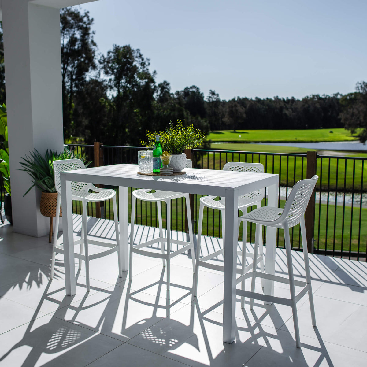 best-outdoor-furniture-Roma 75 Aria - 5pce (150x80) - Outdoor Bar Set #COLOR_WHITE