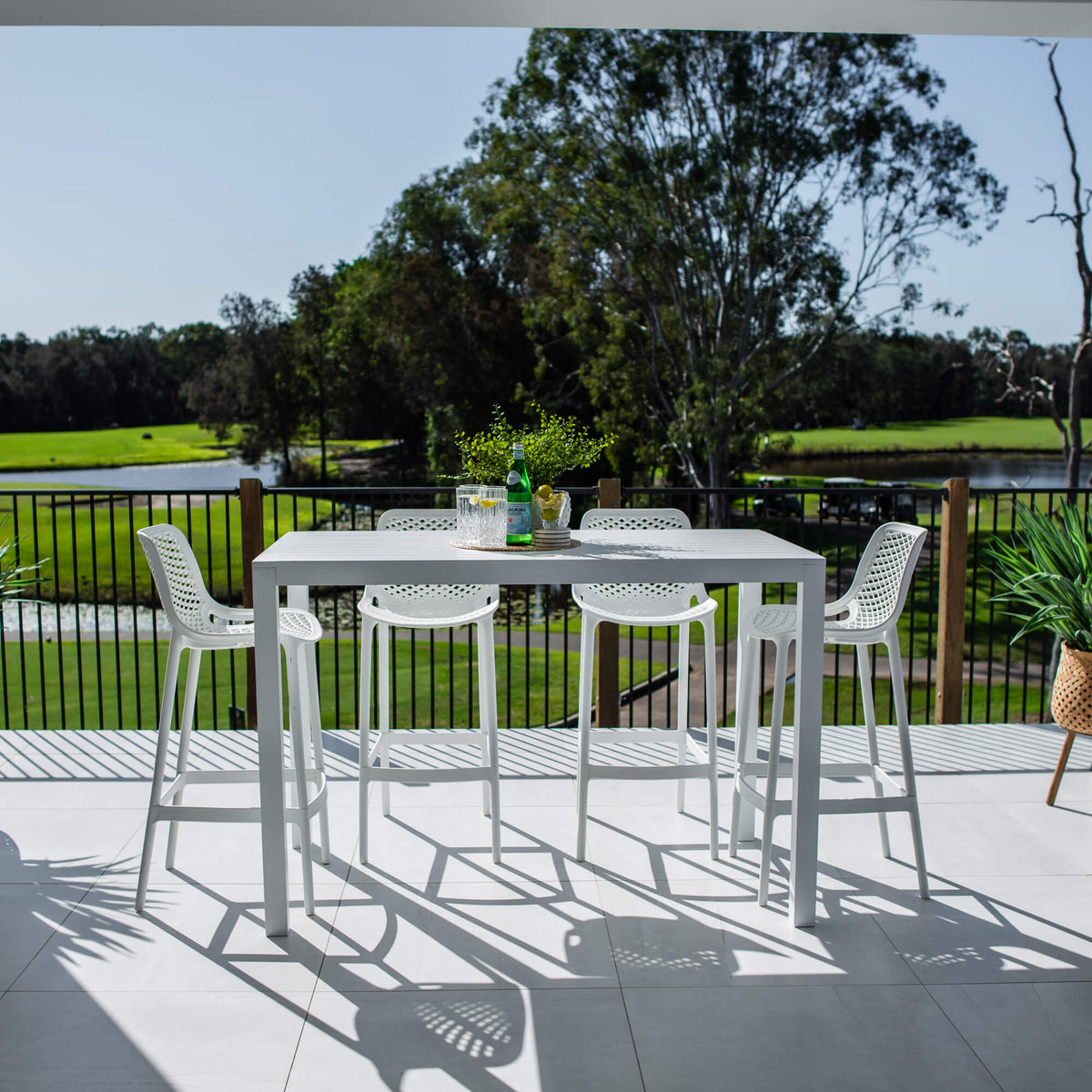 best-outdoor-furniture-Roma 75 Aria - 5pce (150x80) - Outdoor Bar Set #COLOR_WHITE