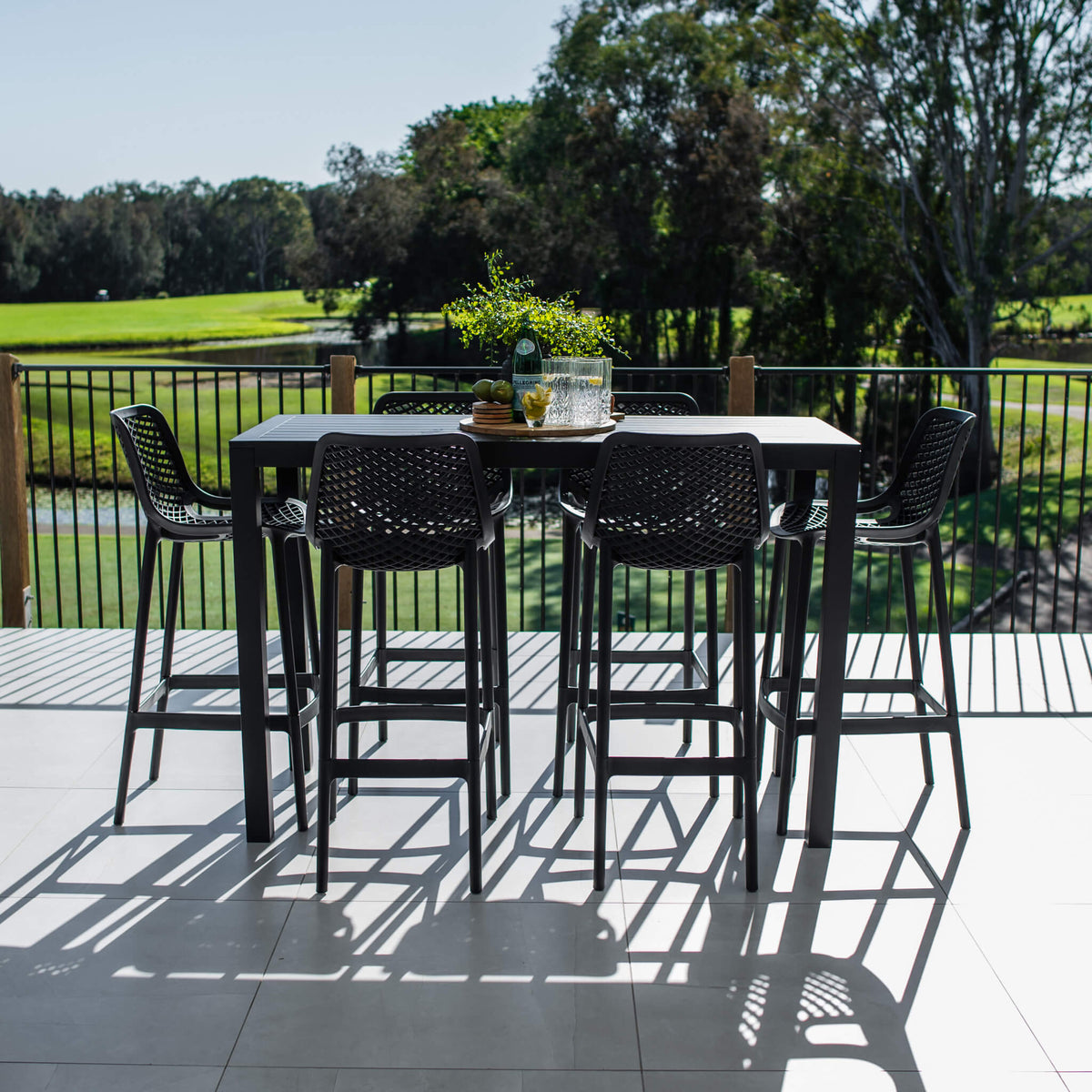best-outdoor-furniture-Roma 75 Aria - 7pce (150x65) - Outdoor Bar Set #color_BLACK