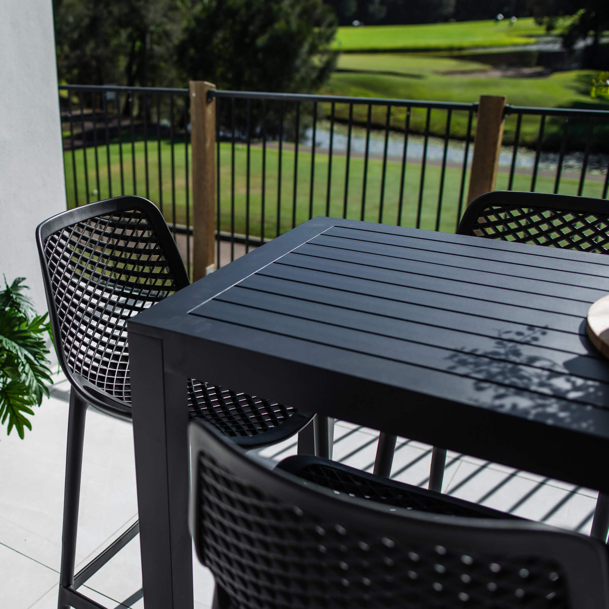 best-outdoor-furniture-Roma 75 Aria - 7pce (150x65) - Outdoor Bar Set #color_BLACK