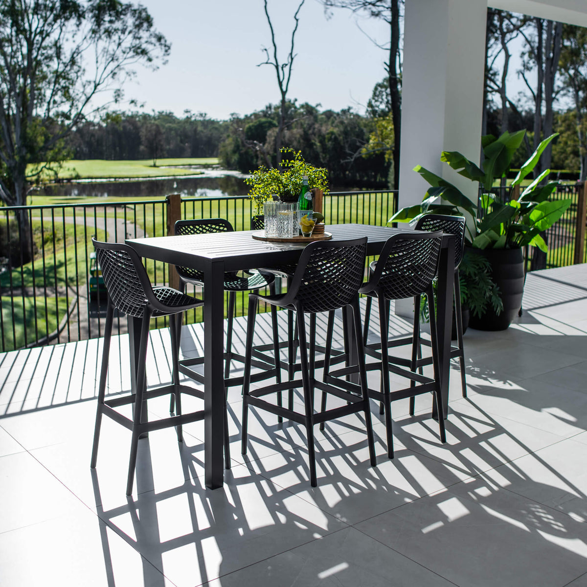 best-outdoor-furniture-Roma 75 Aria - 7pce (150x80) - Outdoor Bar Set #color_BLACK