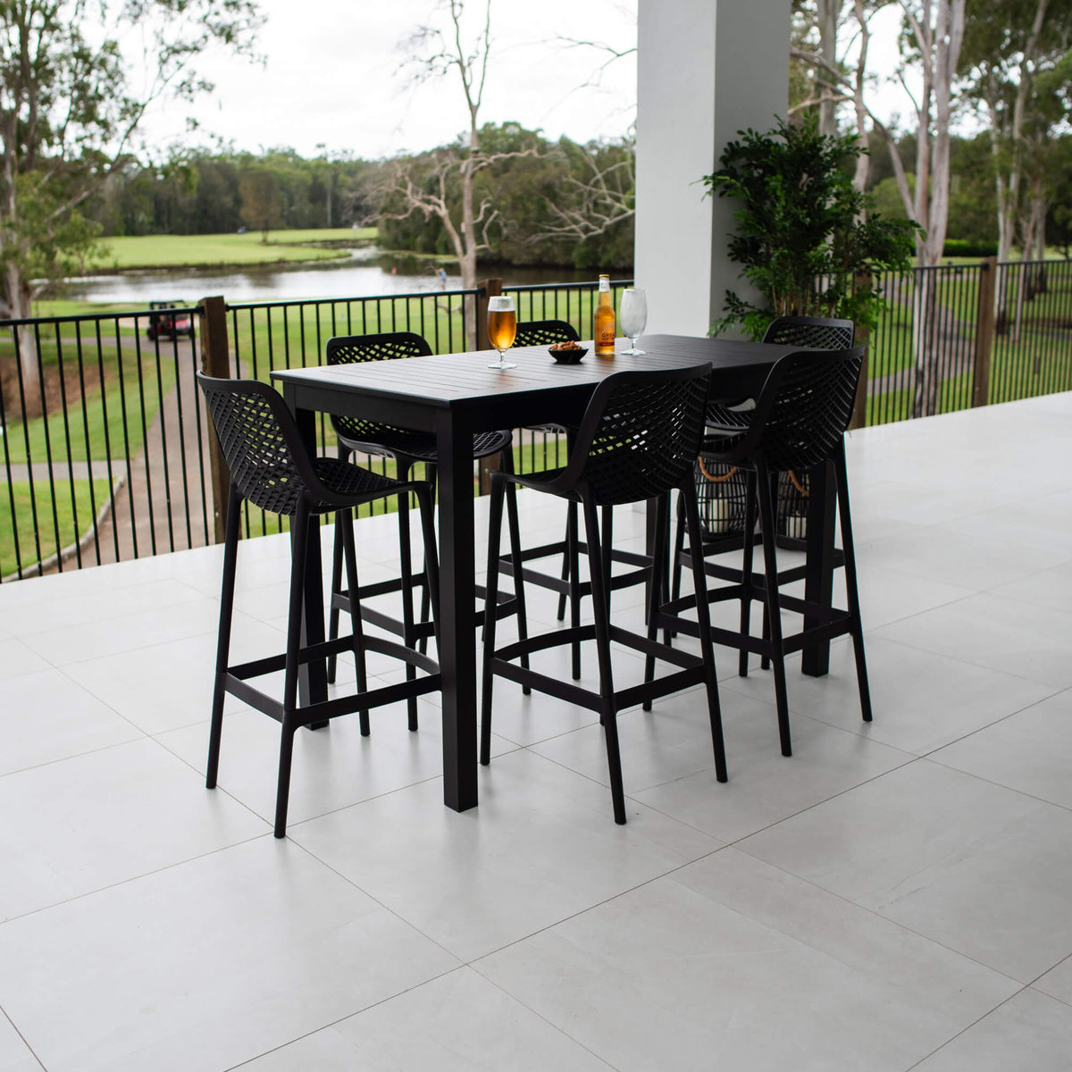 best-outdoor-furniture-Roma 75 Aria - 7pce (150x80) - Outdoor Bar Set #color_BLACK