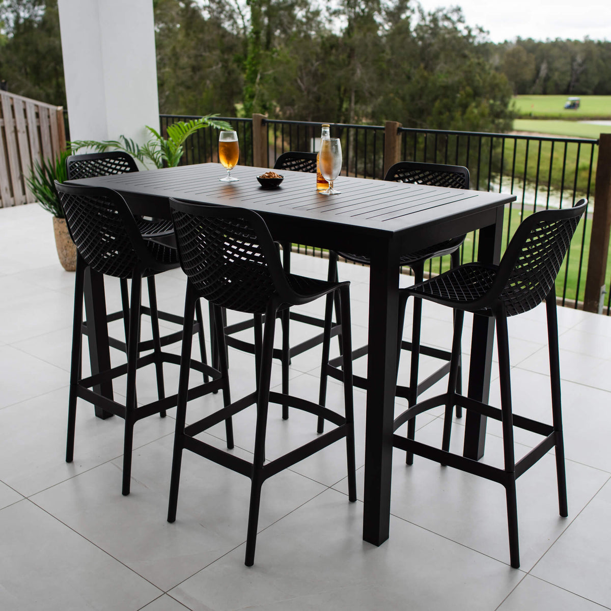 best-outdoor-furniture-Roma 75 Aria - 7pce (150x80) - Outdoor Bar Set #color_BLACK