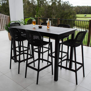 best-outdoor-furniture-Roma 75 Aria - 7pce (150x80) - Outdoor Bar Set #color_BLACK