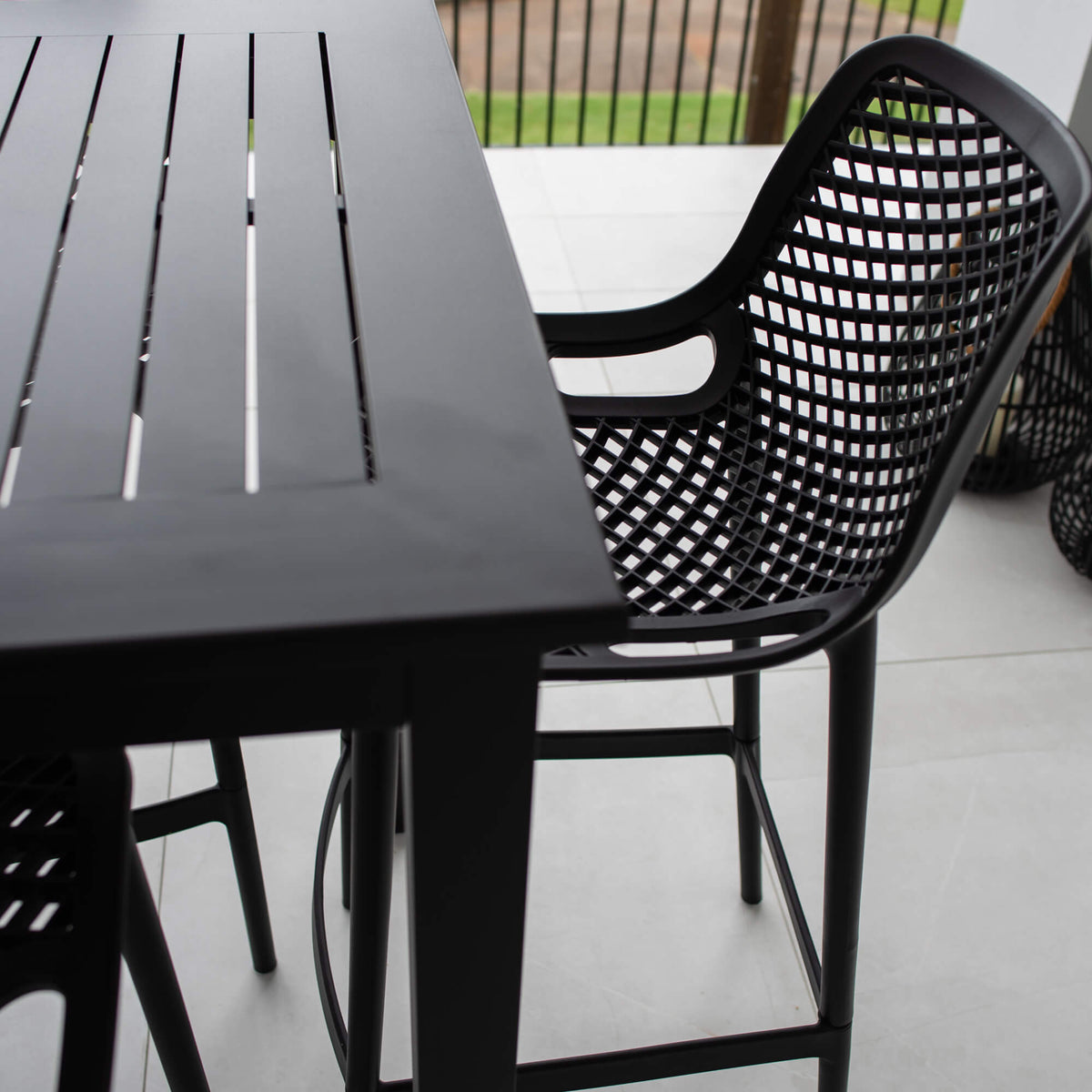 best-outdoor-furniture-Roma 75 Aria - 7pce (150x80) - Outdoor Bar Set #color_BLACK