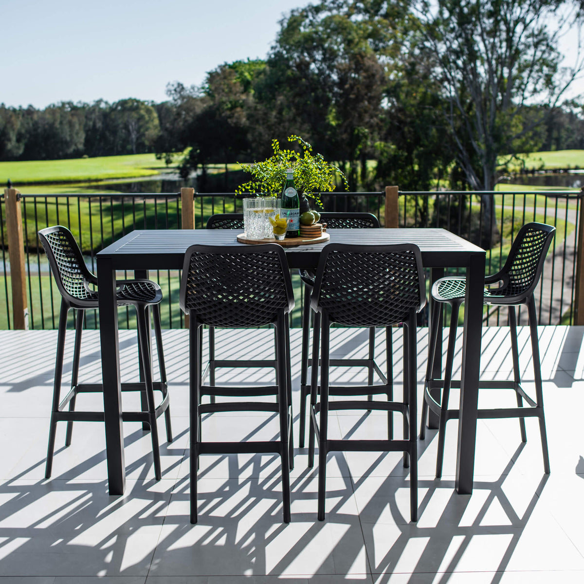 best-outdoor-furniture-Roma 75 Aria - 7pce (150x80) - Outdoor Bar Set #color_BLACK