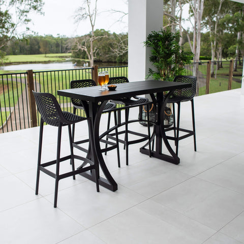 Roma 75 Bergen - 5pce (150x65) - Outdoor Bar Set