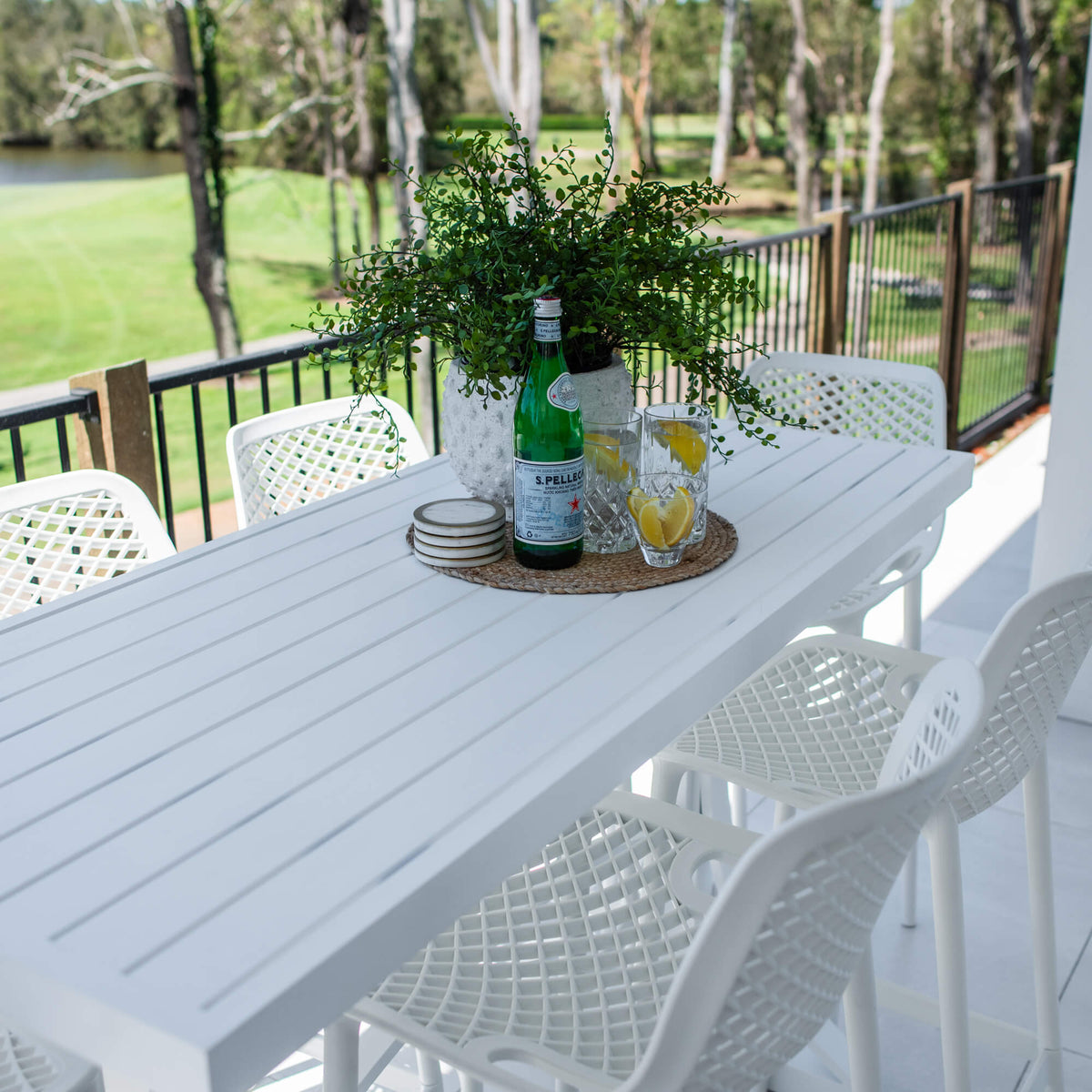 best-outdoor-furniture-Roma 75 - Bergen Slat Bar 150 - 7pce - Outdoor Bar Set #color_WHITE