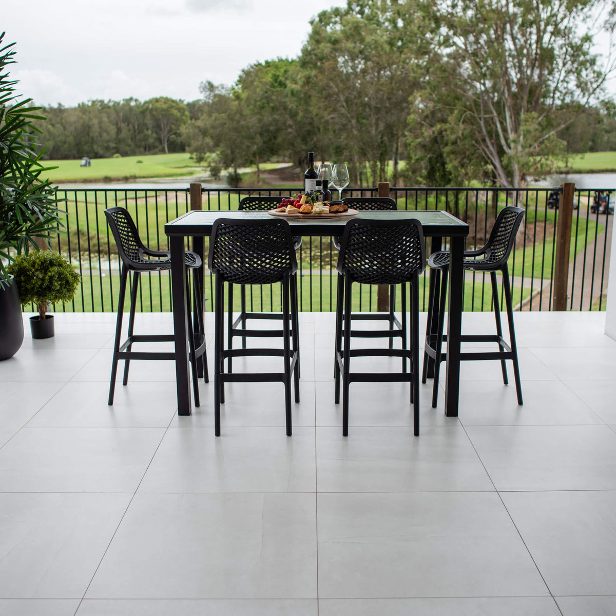 Roma 75 Hudson - 7pce (150x80) - Outdoor Bar Set-