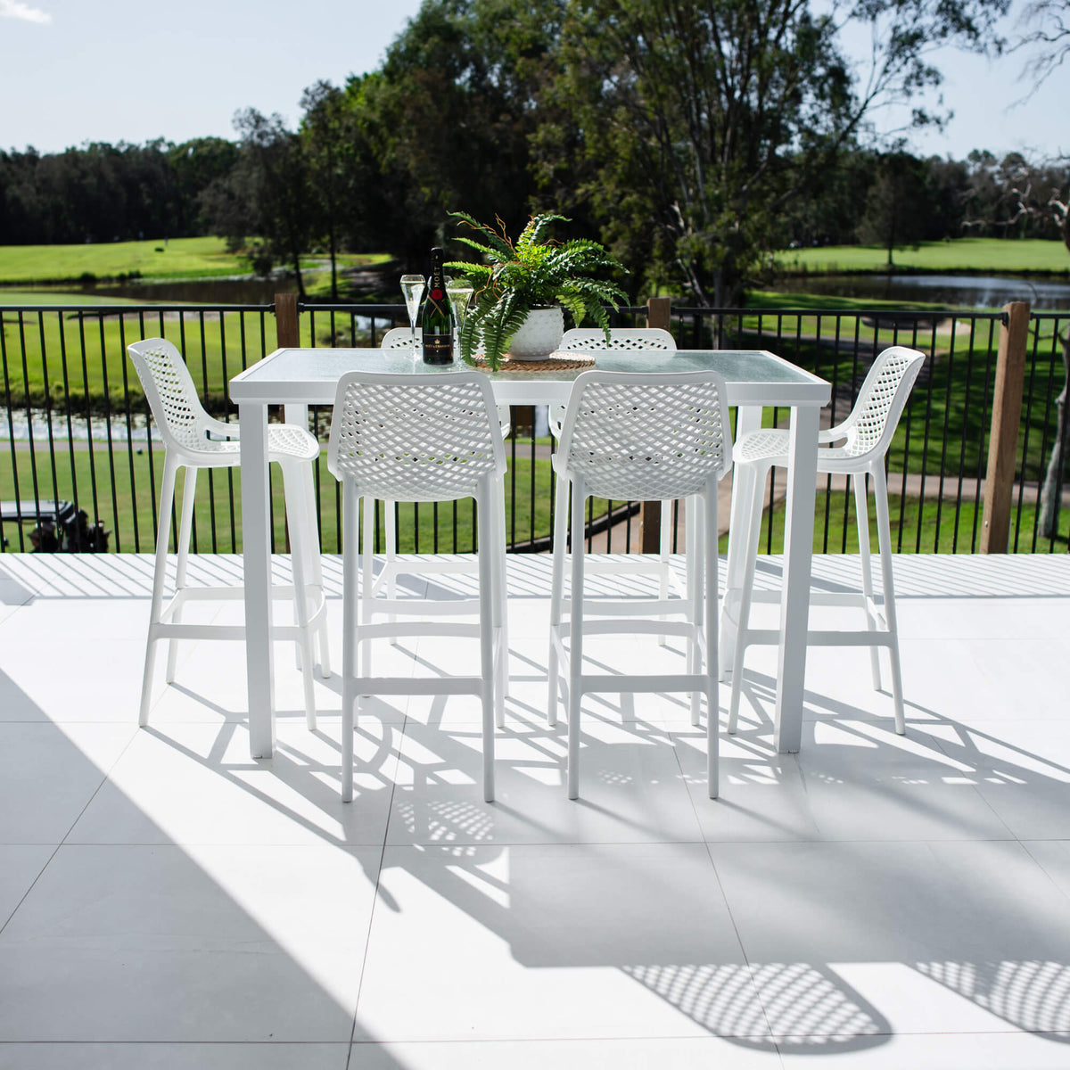 Roma 75 Hudson - 7pce (150x80) - Outdoor Bar Set-
