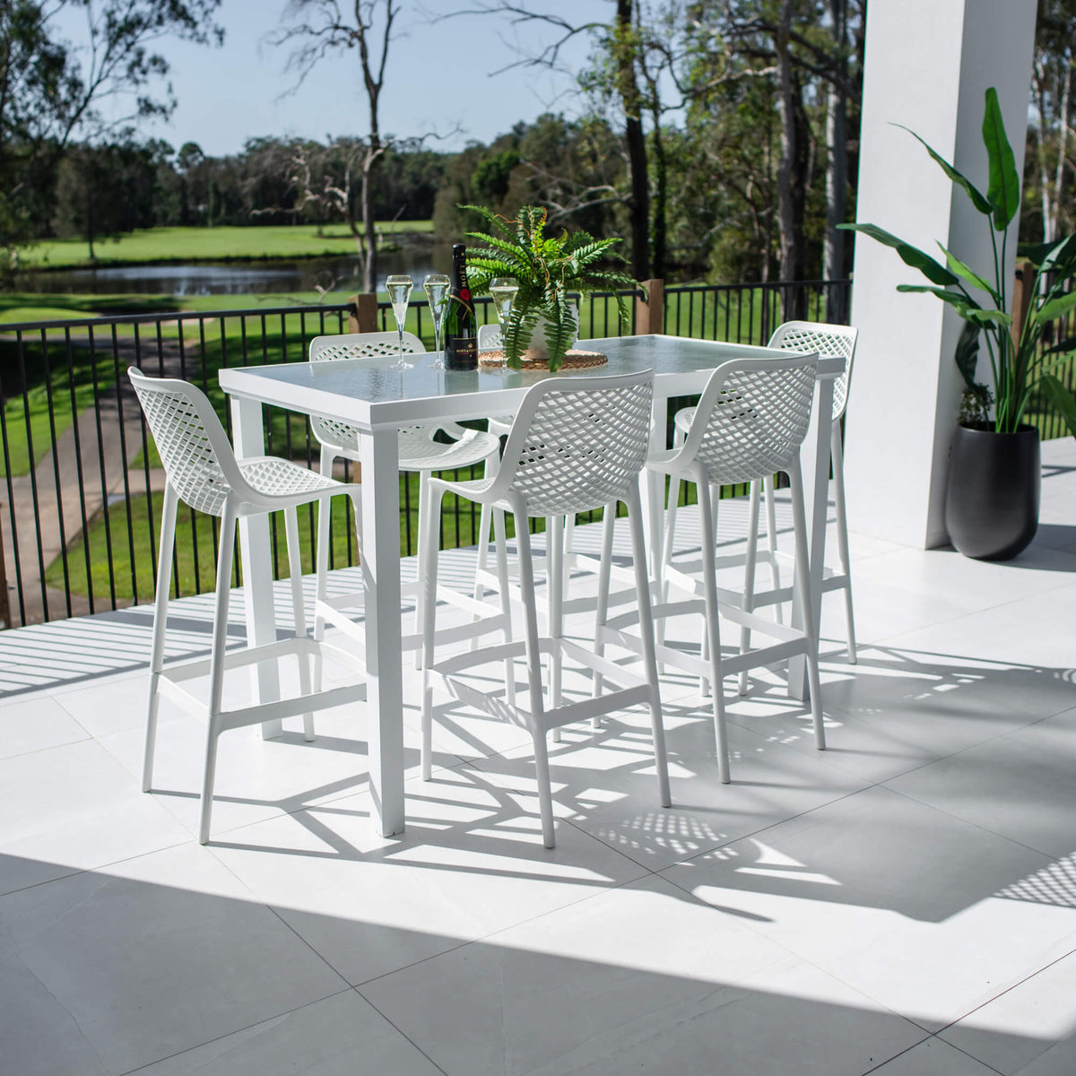 Roma 75 Hudson - 7pce (150x80) - Outdoor Bar Set-