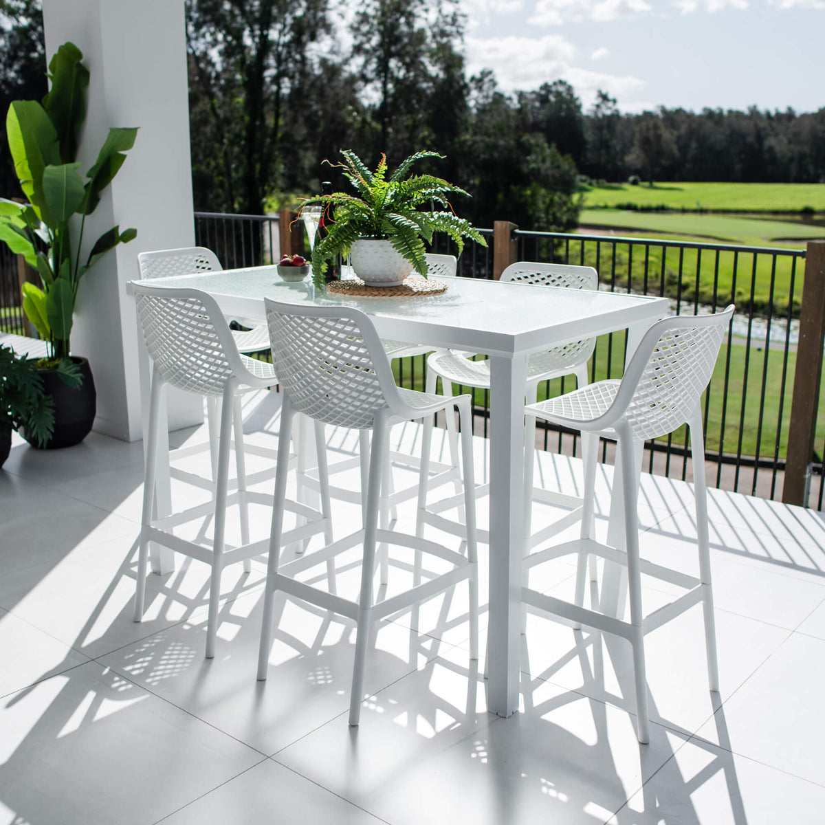 Roma 75 Hudson - 7pce (150x80) - Outdoor Bar Set-