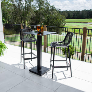 best-outdoor-furniture-Roma 75 Lennox - 3pce (60x60) - Outdoor Bar Set #color_BLACK