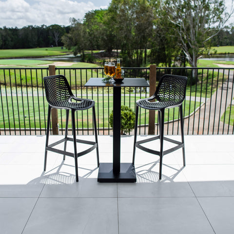 Roma 75 Lennox - 3pce (60x60) - Outdoor Bar Set