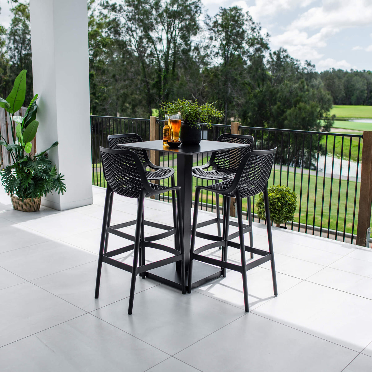 best-outdoor-furniture-Roma 75 Lennox - 5pce (70x70) - Outdoor Bar Set #color_BLACK